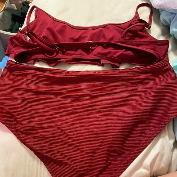 Maroon Old Navy Bathing suit - Picture 2 of 4